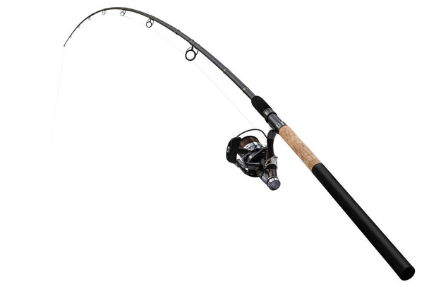 feeder rod for fishing isolated on white background  - Photo, Image