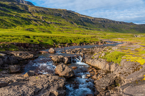 Natural landscape of Seydisfjordur on Iceland - Fotografie, Obrázek