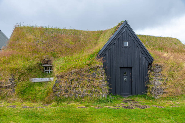 Traditional turf houses at Keldur at Iceland - 写真・画像