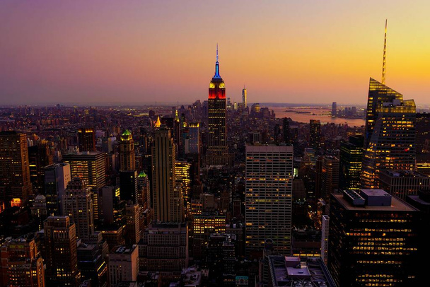 Uitzicht op de skyline van New York City. Manhattan, New York, Verenigde Staten. - Foto, afbeelding