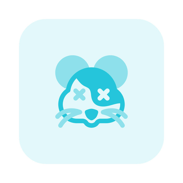 Yeux croisés visage de hamster animal emoji partagé sur Internet - Vecteur, image