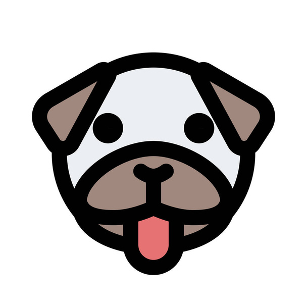 犬の舌が出ない｜emojidex -絵文字デックス-モックと面白い - ベクター画像