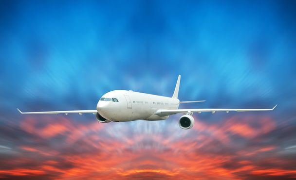 Большой пассажирский самолет
  - Фото, изображение