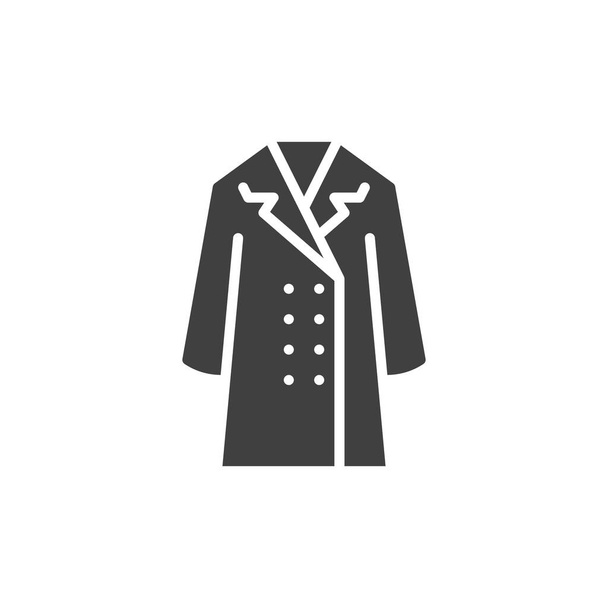 Trench coat vector icon - Vector, Image