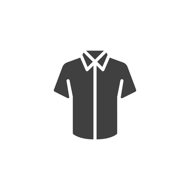 Short sleeve shirt vector icon - Vector, afbeelding