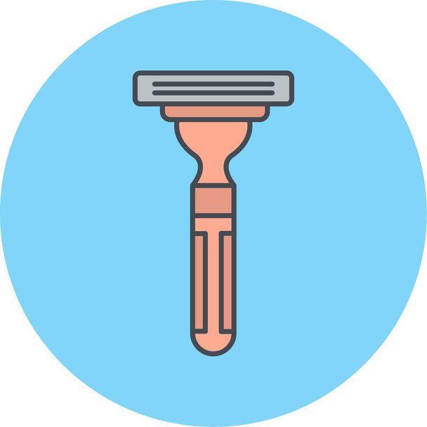 Rasiermesser-Symbol. einfache Illustration von Pinselvektorsymbolen für Webdesign isoliert auf weißem Hintergrund - Vektor, Bild
