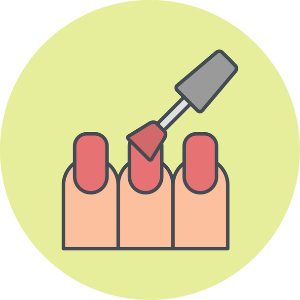 esmalte de uñas. ilustración simple - Vector, imagen
