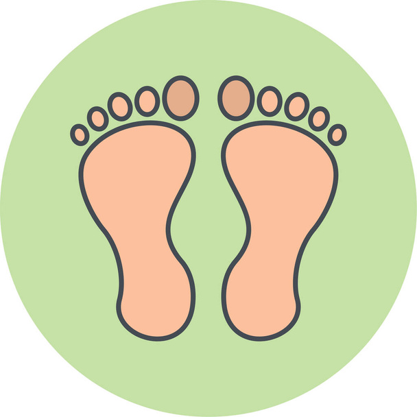 foot icon vector illustration - Vektor, obrázek