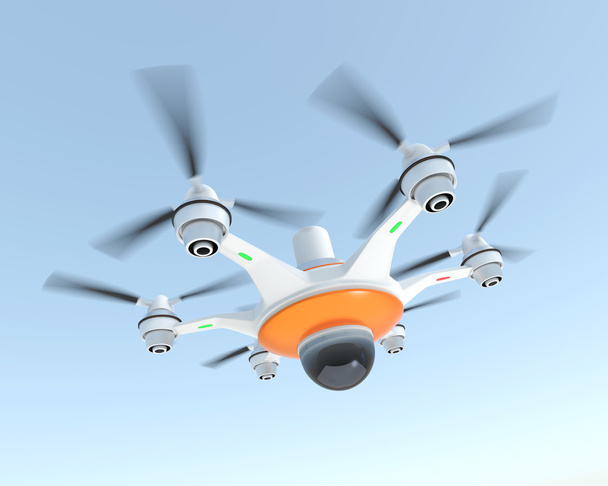 Drone con cámara. Concepto sistema de seguridad
 - Foto, imagen