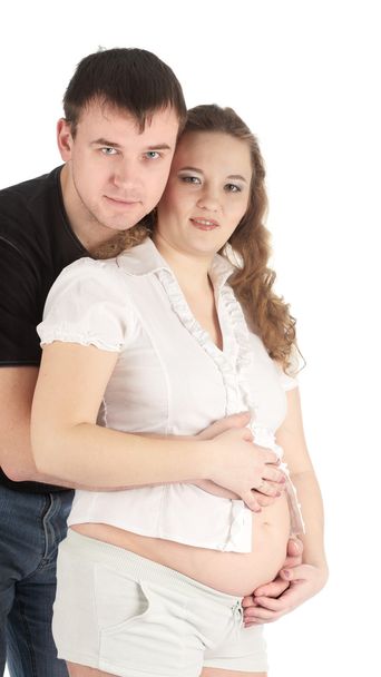 Pregnant woman and her husband - Zdjęcie, obraz