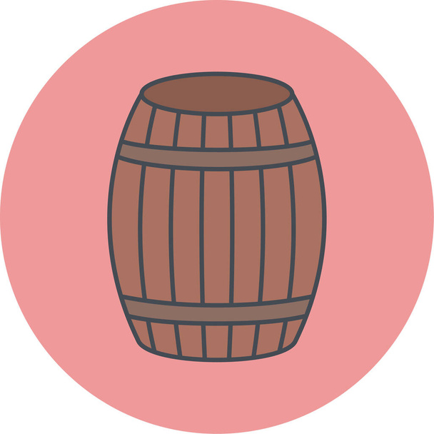 Bira fıçısı ikonu. vektör illüstrasyonu - Vektör, Görsel