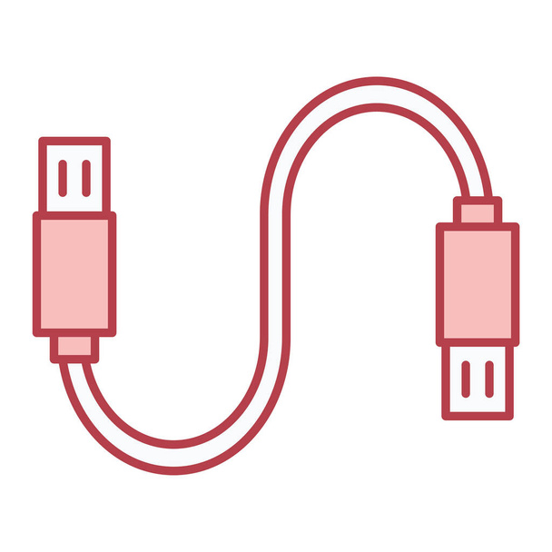 vektorová ilustrace ikony USB kabelu - Vektor, obrázek