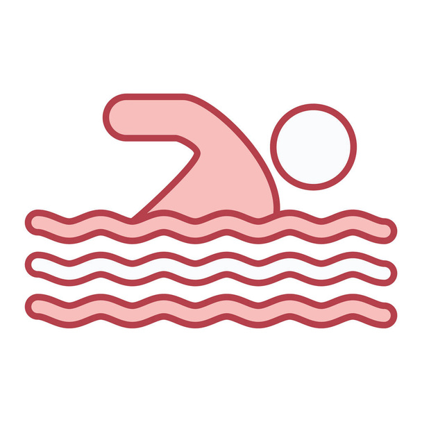 zwembad pictogram vector illustratie - Vector, afbeelding