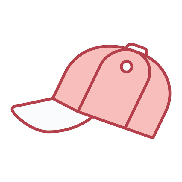 wektor ilustracja ikony czapki baseballowej - Wektor, obraz