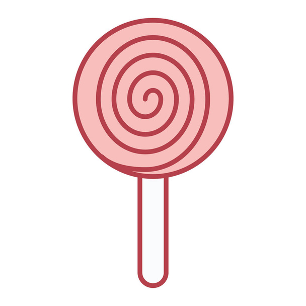 lollipop vector line icon - Vector, Image