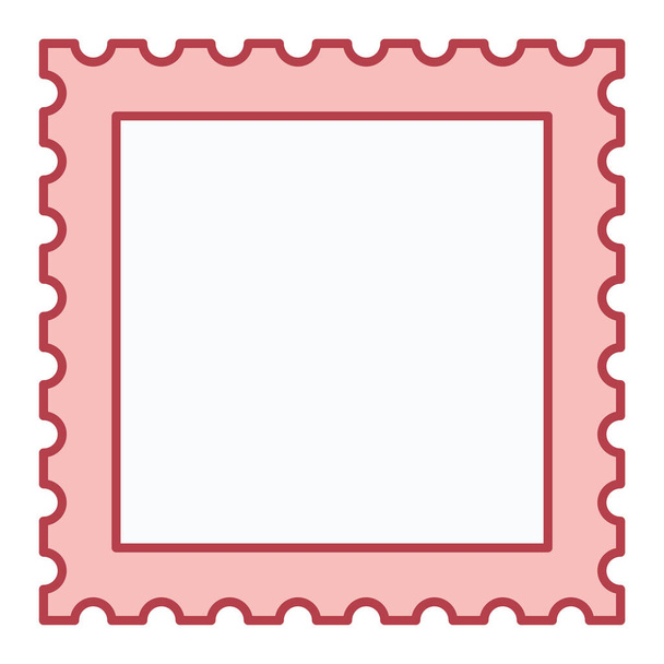 frame van een oude postzegel - Vector, afbeelding