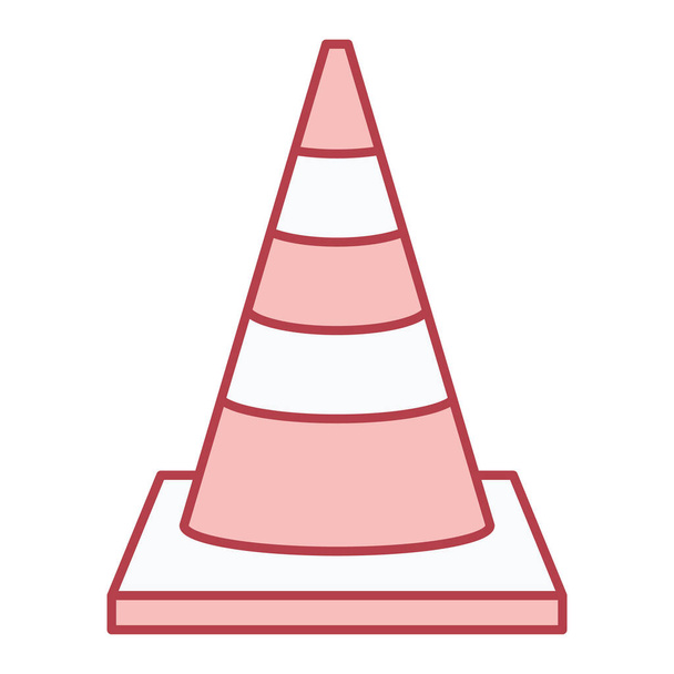 icône de cône de circulation. isométrique des icônes vectorielles de barrière routière pour la conception web isolé sur fond blanc - Vecteur, image