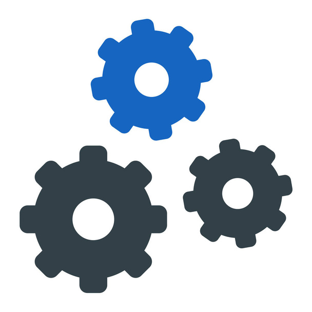 cogwheel icon. flat illustration of gear vector icons for web - Vecteur, image