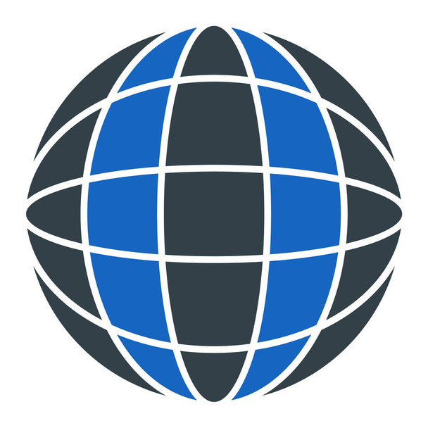 icono del globo. red global y el tema de Internet. diseño aislado. ilustración vectorial - Vector, Imagen