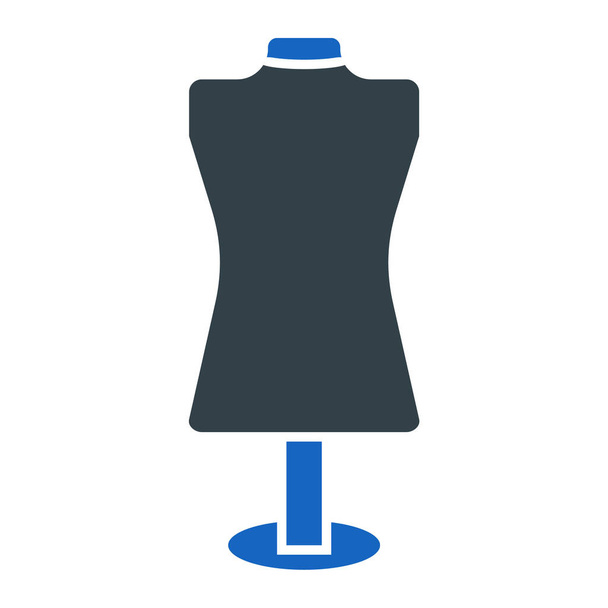 ikona figuríny. jednoduchá ilustrace vektorového symbolu oblečení pro web - Vektor, obrázek
