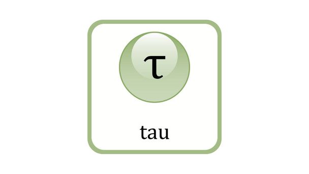 Tau icon. Standard Model of Elementary Particles vector design - Vector, Image