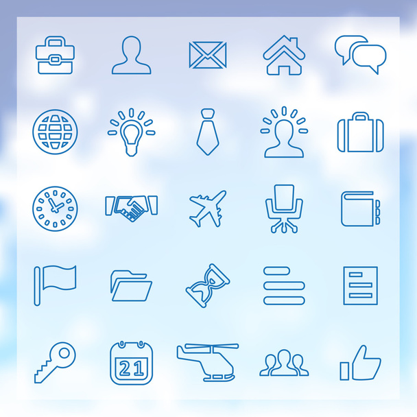 25 conjunto de ícones de negócios
 - Vetor, Imagem