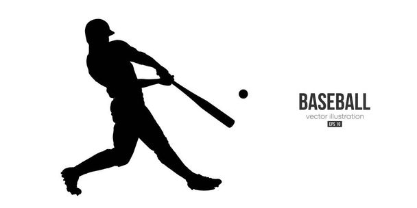 Baseball players symbol stylized silhouette Vector Image