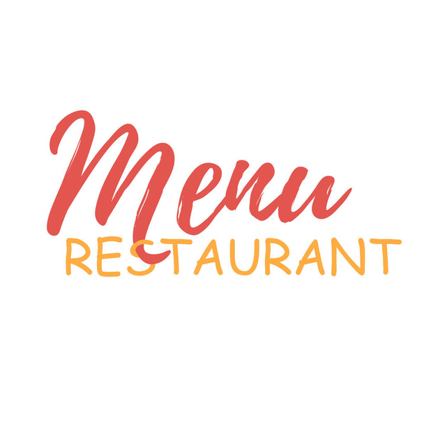 Restaurant menu. Lettering for a restaurant. Creative typographic text. For your design. - Vektor, obrázek