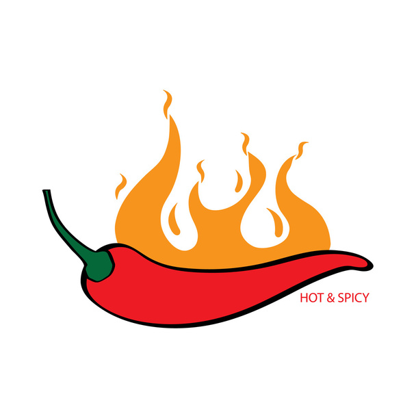 Hot and spicy graphic element - Vector, Image