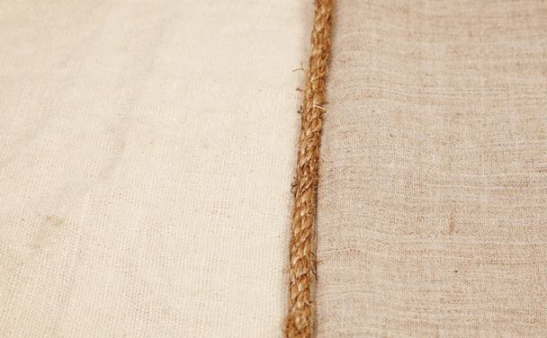 Background of burlap and rope - Foto, immagini