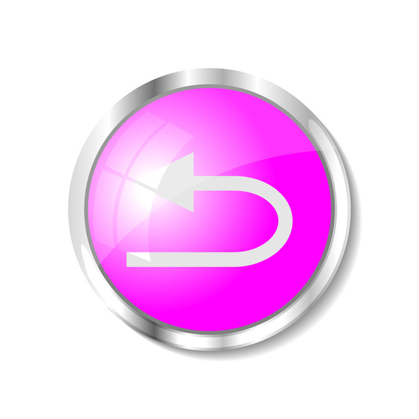 roze web knop - Vector, afbeelding