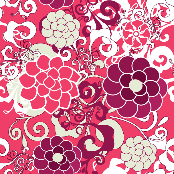 Rose seamless texture - Vetor, Imagem