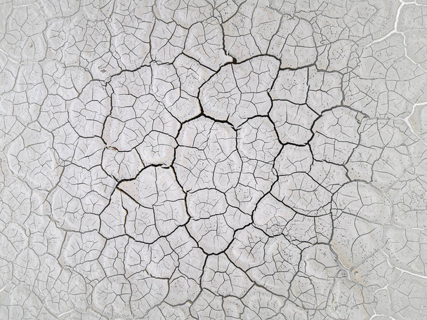 vastleggen van de textuur van bodemscheuren in een speciale vorm - Foto, afbeelding