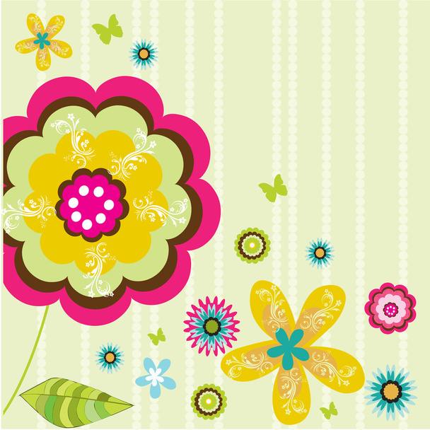 flower background - ベクター画像