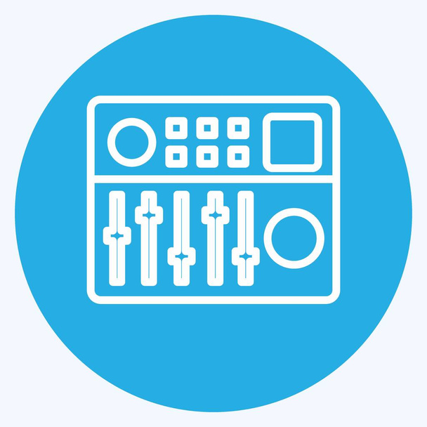 Icon Controller. suitable for music symbol. blue eyes style. simple design editable. design template vector. simple symbol illustration - Vector, Image