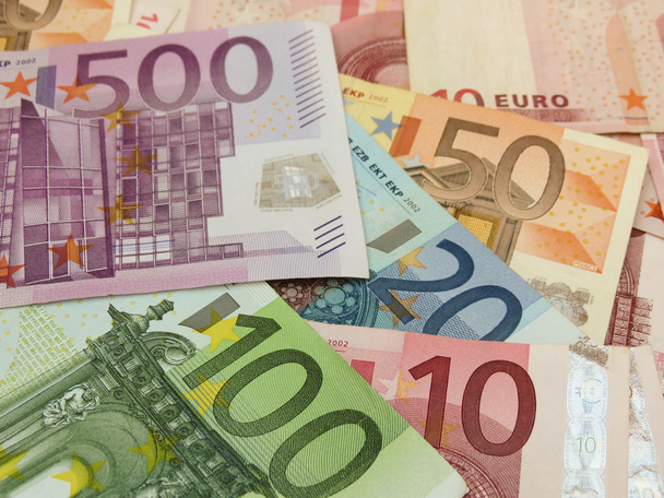 Contesto delle banconote in euro - Foto, immagini