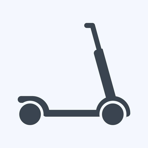 Icon Scootie. suitable for Toy symbol. glyph style. simple design editable. design template vector. simple symbol illustration - Vektor, Bild