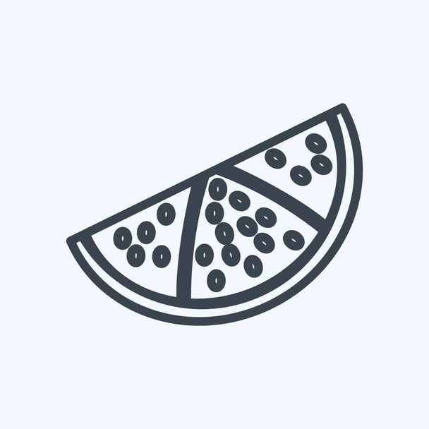 Řádek ikon. vhodné pro symbol ovoce a zeleniny. styl čáry. jednoduchý design upravitelný. vektor šablony návrhu. jednoduchý symbol ilustrace - Vektor, obrázek