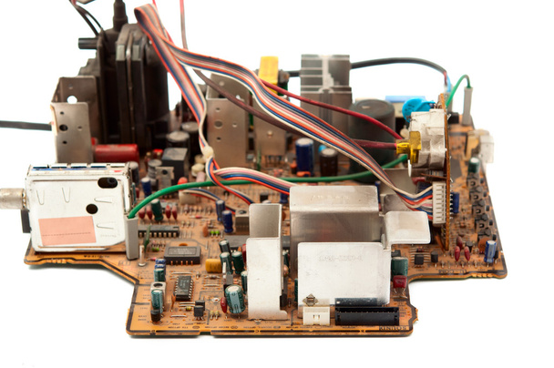 elektrische circuit tv - Foto, afbeelding