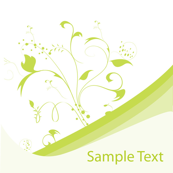 Spring green background - Vector, Image