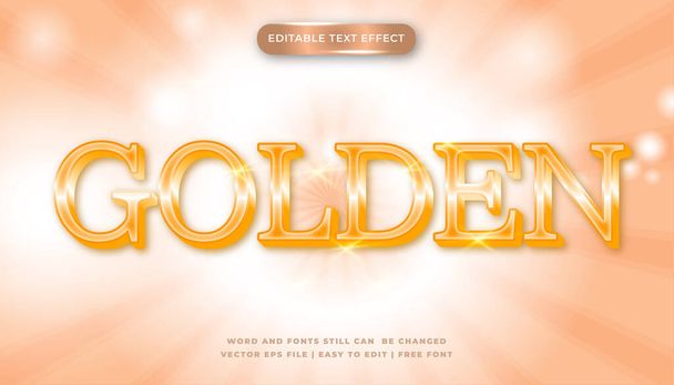 golden text effect editable - Vecteur, image