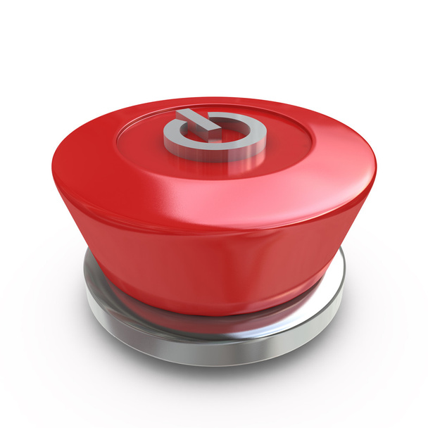 Red power button - Fotoğraf, Görsel