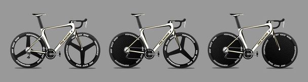 Racing Road Bicycle Full Carbon lightweight - Vektor, Bild