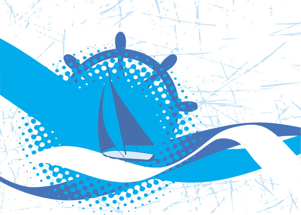 Yacht club banner - Vector, Image