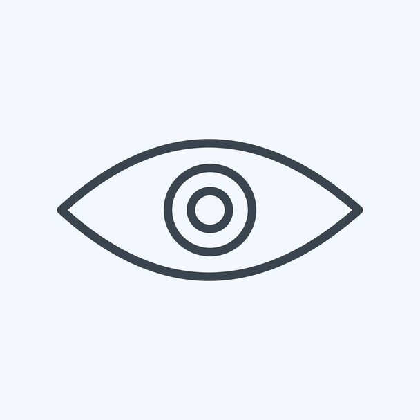 Ikona Odstranit červené oko. vhodný pro symbol editace fotografií. styl čáry. jednoduchý design upravitelný. vektor šablony návrhu. jednoduchý symbol ilustrace - Vektor, obrázek