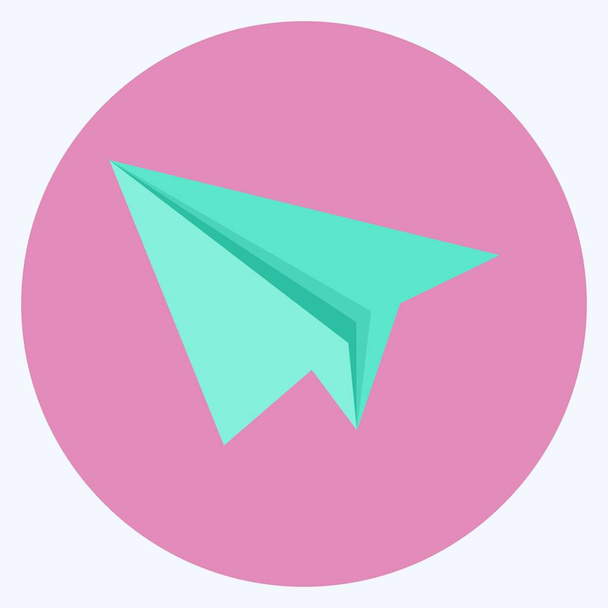 Icon Paper Plane. suitable for Web Interface symbol. flat style. simple design editable. design template vector. simple symbol illustration - Vecteur, image