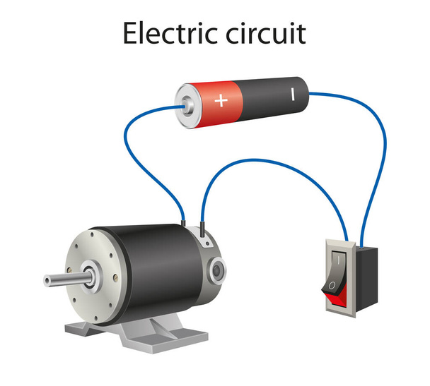 Circuito eléctrico o redes eléctricas - Foto, imagen