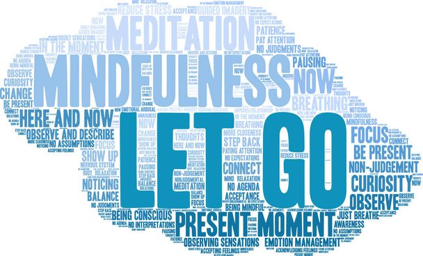 Let Go word cloud on a white background.  - ベクター画像