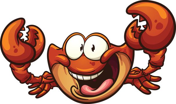Cartoon crab - Vector, Image