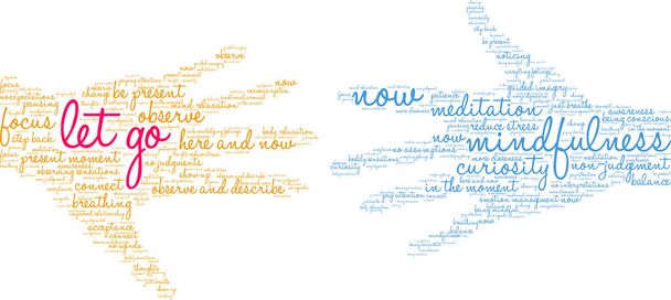 Let Go word cloud on a white background.  - Wektor, obraz